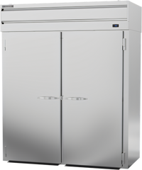 Beverage-Air P-Series Two-Section Roll-Thru Freezer, 78.5 Cu. Ft., Top-Mount Self-Contained, Standard-Depth, Stainless Steel