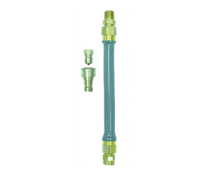 Dormont Hi-PSI 1/2 Inch x 36 Inch Water Connector Hose with Stainless Steel Braid and Brass Quick Disconnect Coupling