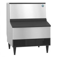 Hoshizaki KM-301BWJ Water-Cooled Cube-Style Ice Machine with 100 lb Built-In Storage Bin