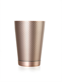 Barfly Diamond Lattice 18 oz Antique Copper-Plated Cocktail Shaker