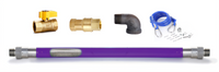 Tap® Quick Disconnect Gas Hose Kit, 3/4 Inch ID x 60 Inch, With Restraining Device