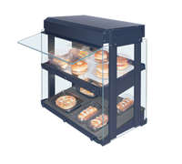 Hatco Glo-Ray Countertop Hot Food Display Warmer with Slanted Heated Base and Heated Glass Shelf
