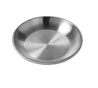 American Metalcraft 14-Inch Round Double-Wall Stainless Steel Seafood Tray, 106 oz.