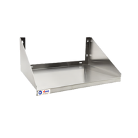 Wall-Mount Microwave Shelf, 30 x 20 x 14 Inches, 18-Gauge 304 Stainless Steel