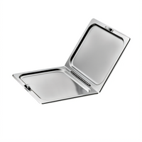 Full-Size Hinged Flat Solid Stainless Steel Steam Table Pan Cover