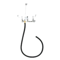T&S Brass Splash-Mounted Service Sink Mixing Faucet with 8