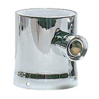 Micro Matic 3-Inch Column Beer Tower Adapter with Single Shank Assembly, Chrome Finish