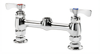 Royal Series Faucet Deck Base with Internal Check Valves, 8-Inch Centers, Low Lead Compliant