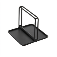 American Metalcraft Black Weighted 6 x 6 Inch Napkin Holder