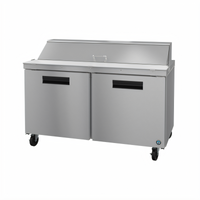 Hoshizaki Steelheart SR60B-16 60-Inch Two-Section Sandwich Top Prep Refrigerator with 16-Pan Rail