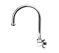 Wall-Mounted Dummy Swivel Gooseneck Spout with 2.2 GPM Aerator