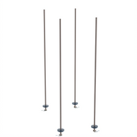 Metro qwikTRAK High Density Storage System Stationary Intermediate Unit Kit with 74-Inch Posts