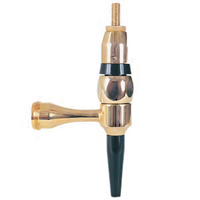 Micro Matic Stout & Ale Draft Beer Faucet with Brass Finish Plating and Stainless Steel Body