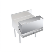 Krowne Royal Series 36-Inch Stainless Steel Locking Cover for Double Speed Rail