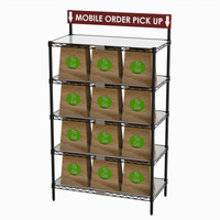 Metro Chain Reaction To-Go Order Pick-Up Station with Sign, 5 Shelves