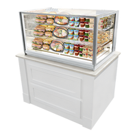 Federal Industries Italian Glass Drop-In Refrigerated Counter Display Case, 60 Inch Wide, 2-Tier Shelves