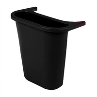 Rubbermaid Commercial Open-Top Side Bin Recycling Container, 13-5/8 Quart, Black
