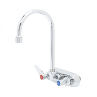 T&S Brass Wall-Mount Workboard Mixing Faucet, 4