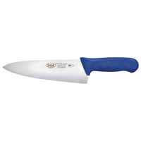 Stäl 8-Inch Stamped Chef's Knife with High Carbon No-Stain German Steel Blade and Blue Polypropylene Handle