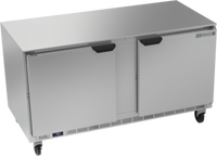 Beverage-Air UCR60AHC Two-Section Undercounter Refrigerator with Solid Doors, 60-Inch Wide, 14.75 Cu. Ft.