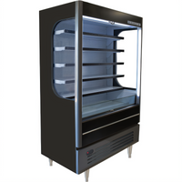 Vuemax 52-Inch Black Open-Air Merchandiser Refrigerator with 5 Shelves