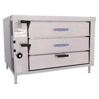 Bakers Pride HearthBake Series GP61-HP High-Performance Countertop Gas Double-Compartment Pizza/Bake Oven with 2 Cordierite Decks