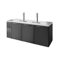 True Premier Bar 84-Inch Three-Section Pass-Thru Refrigerated Draft Bar Cooler