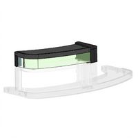 Cambro CVC75DCE6 6-Inch Black Merchandising Display Extender for CVC75 Vending Cart