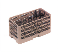Traex® Half-Size Stackable Flatware Dishwasher Rack, 17 Compartments, Beige
