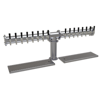 Glastender Pipe Tee 16-Faucet Countertop Glycol-Cooled Draft Dispensing Tower
