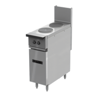 Vulcan Expando 12-Inch Electric Restaurant Range with 1 Hot Top, Thermostatic Controls, Enclosed Base, and 208V Single-Phase Power