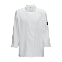 Winco Signature Chef 3XL White 3/4-Sleeve Double-Breasted Chef Jacket