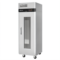 Turbo Air M3 Series Reach-In Glass Door Heated Holding Cabinet with Universal Tray Slides, 1 Section, 22.7 Cu. Ft., Left-Hinged