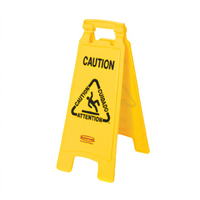 Rubbermaid Commercial Products Yellow Two-Sided A-Frame Caution Wet Floor Sign