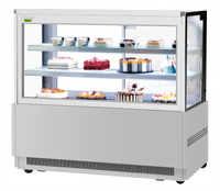 Turbo Air 59-Inch Full-Service Refrigerated Bakery Display Case with Straight Glass Front, Self-Contained R290 Refrigeration