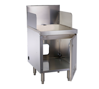 Perlick Top Shelf 24-Inch Stainless Steel Commercial POS Cabinet with 10-Inch Backsplash