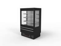 Turbo Air TOM-40MSEB-N-GD Vertical Air Curtain Open Display Merchandiser, 10.4 Cu. Ft., Self-Contained Refrigeration