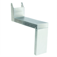 Prestige Stainless Steel Tubing Chase Shelf, 6-Inch x 24-Inch