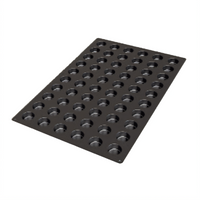 Silikomart 60-Piece Black Flexible Non-Stick Silicone Muffin Mignon Mold