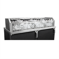 Glastender Back Bar Glass Ice Display Unit, 66 Inch Wide x 24 Inch Deep
