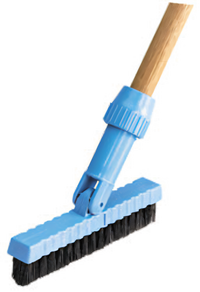 Flo-Pac Grout Line Brush Head, 7-1/2 Inch Swivel Head, Black Nylon Bristles