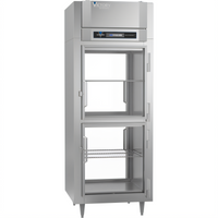 Victory UltraSpec Pass-Thru One-Section Self-Contained Freezer with 4 Half-Height Glass Doors, 26.2 Cu. Ft.