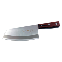 Zhang Xiao Quan Small Rocking Chinese Chef's Knife, 7.5 x 3 Inch Triple-Layer Stainless Steel Blade