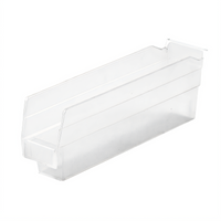 Metro Clear Nesting Shelf Bin, 11-5/8 x 2-3/4 x 4 Inch, 24/Case