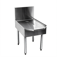 CHOICE Island Oasis Stainless Steel Blender Station Stand with 1-Inch Drain Pan, 18 in. W x 29 in. D