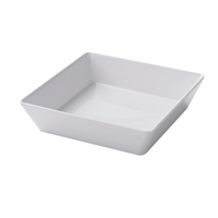 American Metalcraft Endurance 36 oz. Square Shallow Melamine Bowl, White