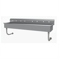 Advance Tabco FS-WM-80 Multiwash Wall-Mounted Hand Wash Sink, 80 Inch, 304 Stainless Steel