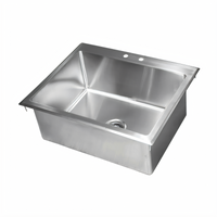 John Boos Pro-Bowl Stainless Steel 1-Compartment Drop-In Sink, 31-5/8