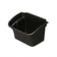 Rubbermaid Commercial Products 4-Gallon Black Utility Bin for Carts