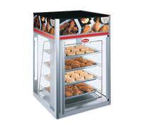 Hatco Flav-R-Savor® Tall Countertop Hot Food Holding and Display Cabinet with 2 Doors and 4-Tier Pan Rack, No Motor
